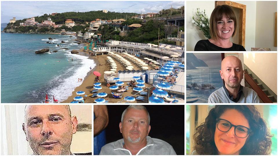 Stabilimenti balneari lungo la Baia del Quercetano, Fulvia Biondi, Roberto Menichetti, Maria Martini, Enrico Colombaioni e Gianluca Paoletti

,