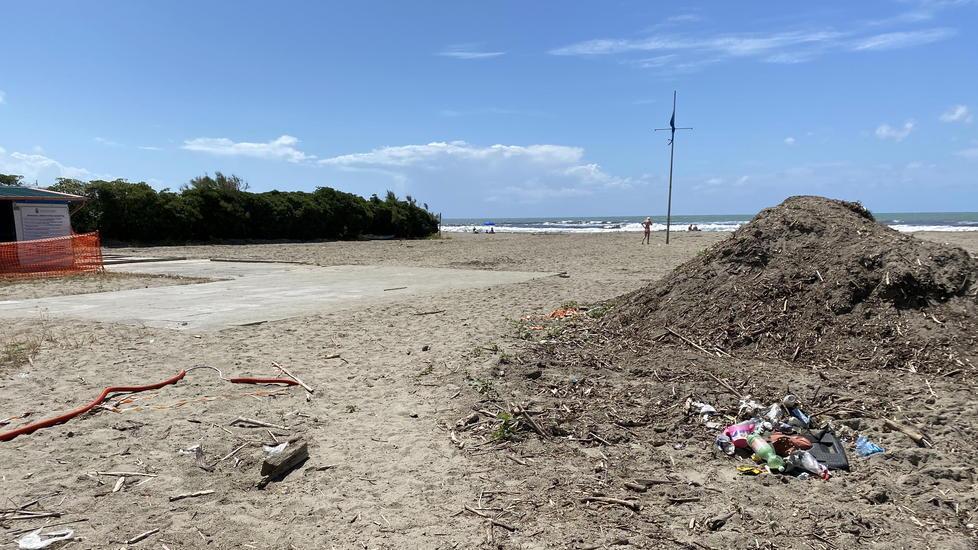 La spiaggia libera della Fossa Maestra