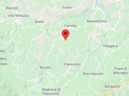 Terremoto a Frassinoro: magnitudo 3,1