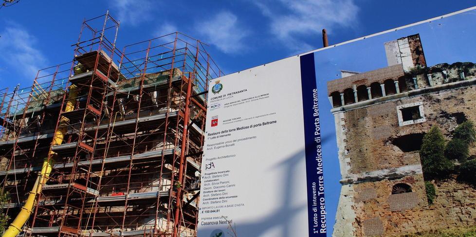 Torre Beltrame: scoperto pavimento del Cinquecento