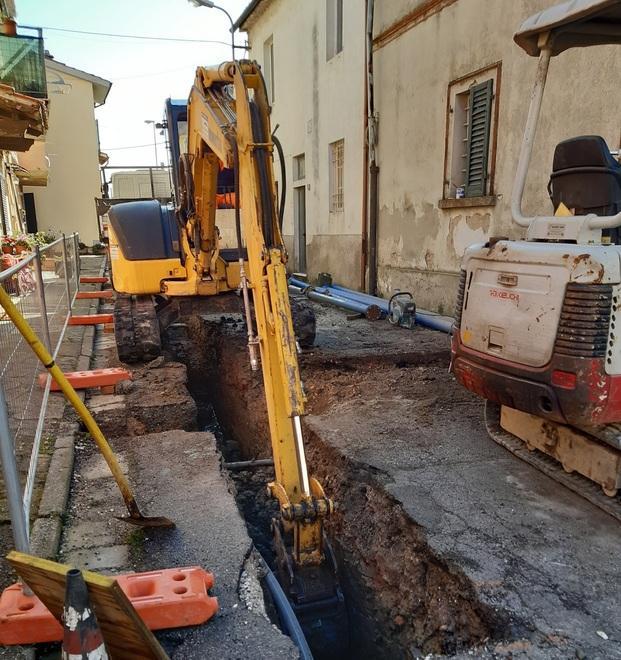Lavori finiti alla rete idrica di Latignano 