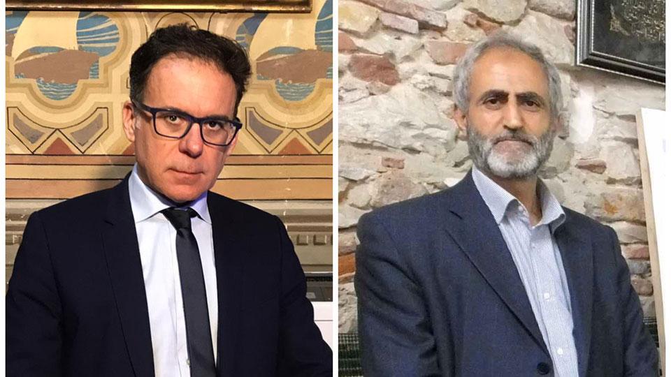 Il sindaco Michele Conti e l’imam Mohammad Khalil
