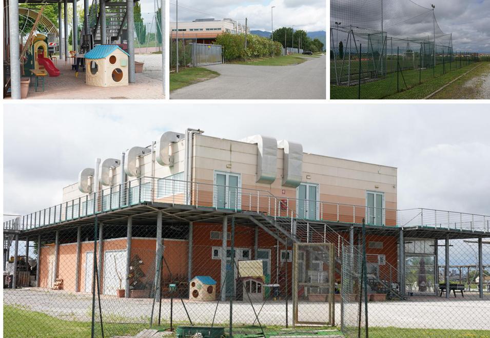 L'edificio che ospita lo Sporting Club a Pontedera