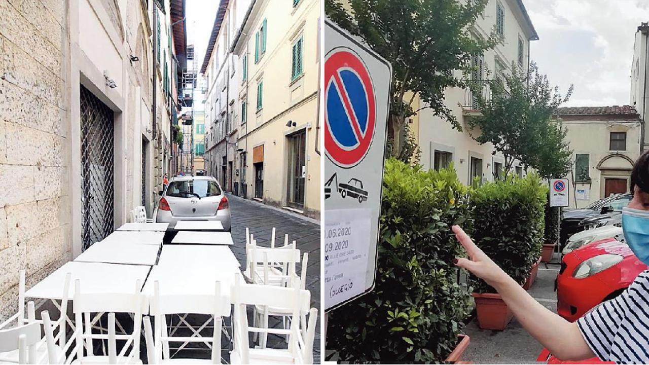 Auto tra i tavolini e residenti infuriati: la pedonalizzazione inizia nel caos