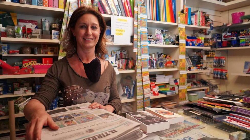 Federica Salvoni della cartolibreria Elsa di Terricciola (Foto Franco Silvi)
