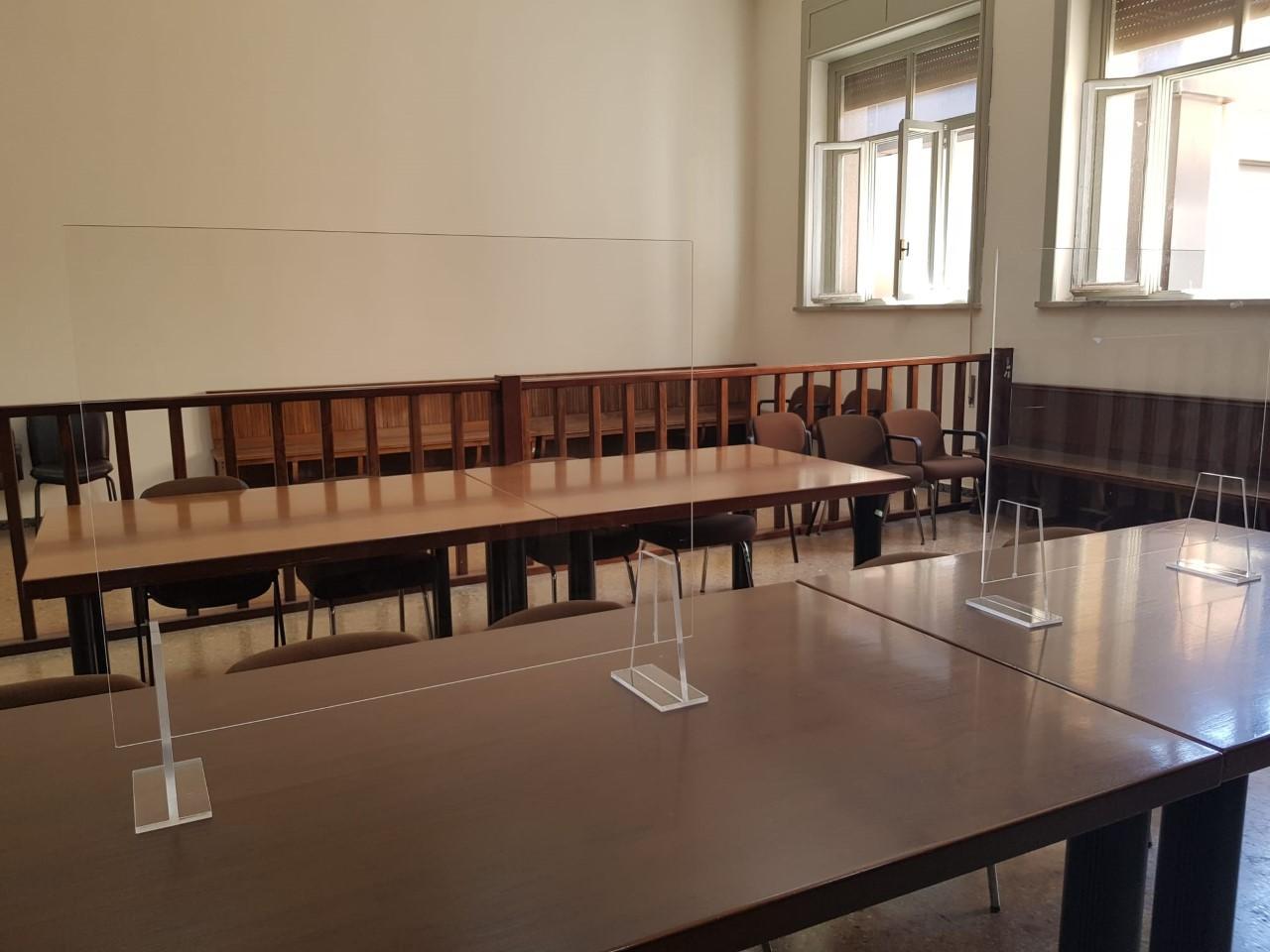 Una delle aule utilizzate dalla commissione Esami avvocati 2020