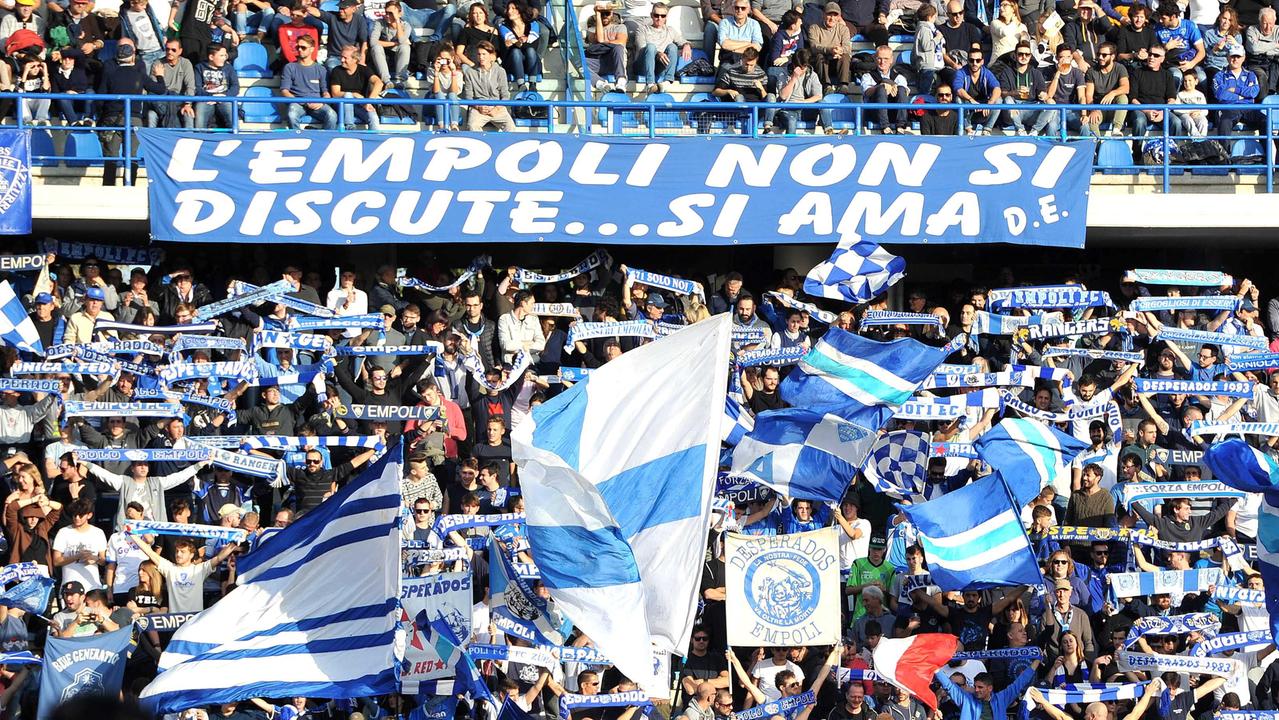 La tifoseria dell'Empoli (foto Carlo Sestini)
