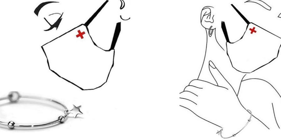 Braccialetti in regalo agli operatori sanitari impegnati in prima fila nell’emergenza Covid 