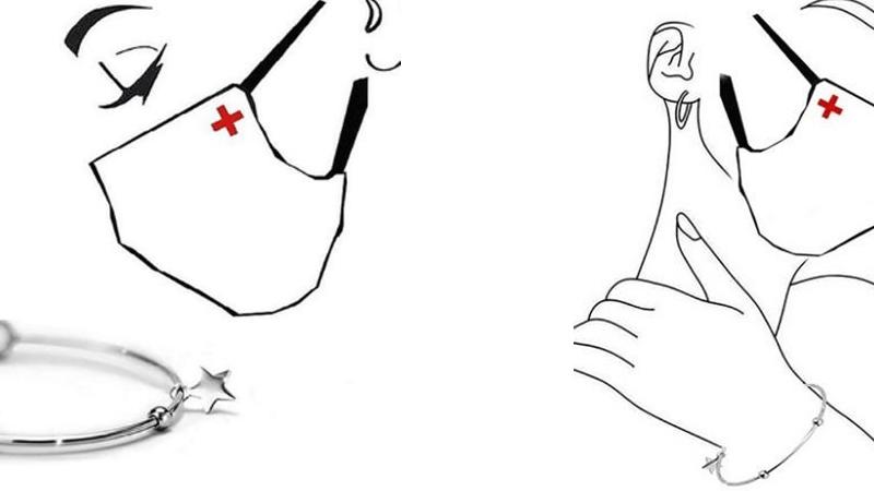 Braccialetti in regalo agli operatori sanitari impegnati in prima fila nell’emergenza Covid