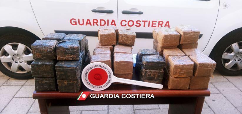 Al largo di Alghero galleggia un pacco con 40 chili di droga: la Guardia costiera lo recupera