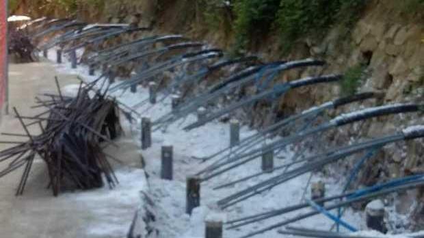 Provinciale di Luscignano Sono ripartiti gli interventi