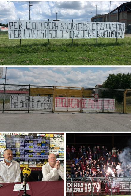 Pontedera, nuovi striscioni contro la proprietà 