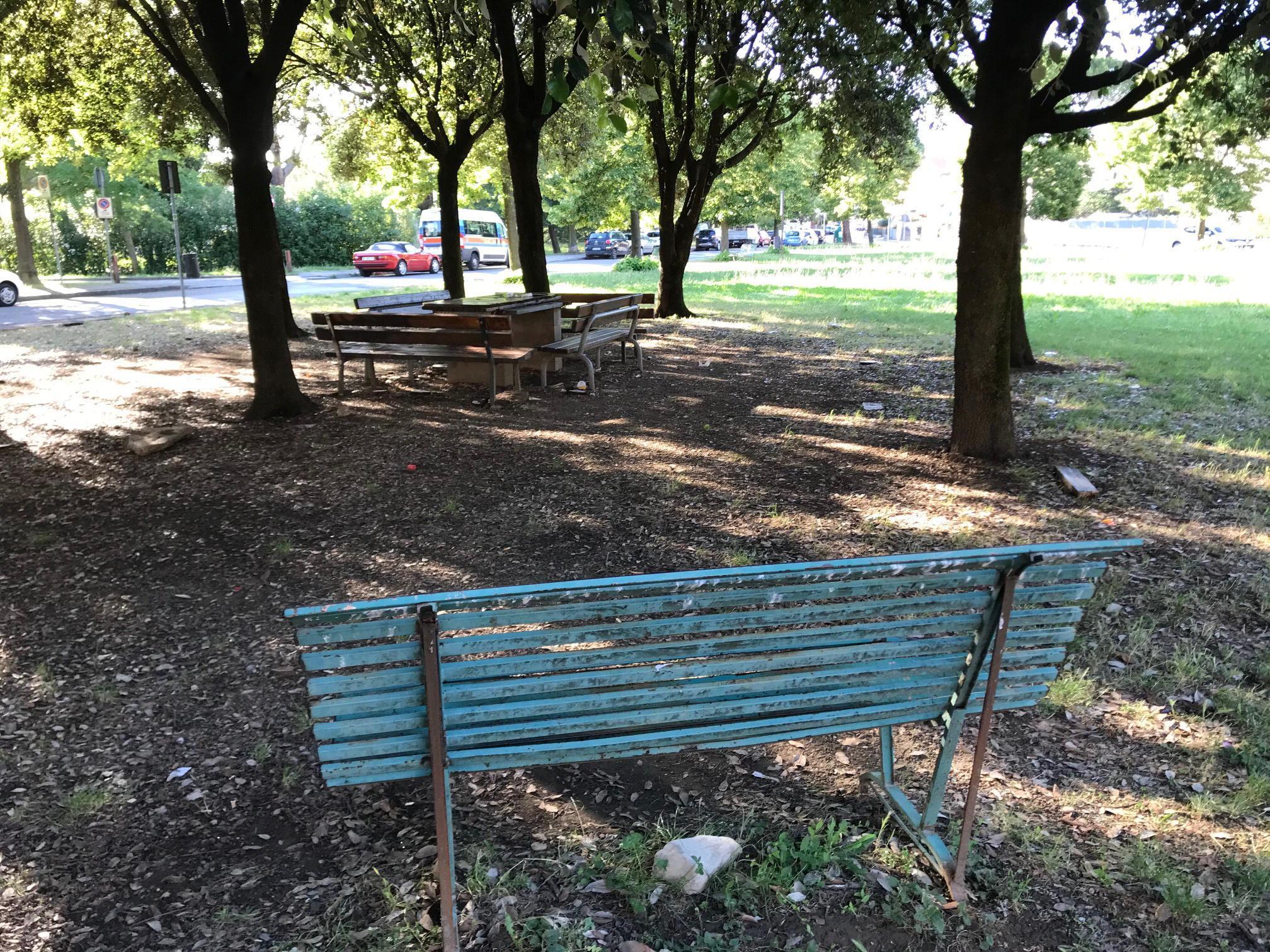 Il giardino di via Caduti senza Croce a Maliseti