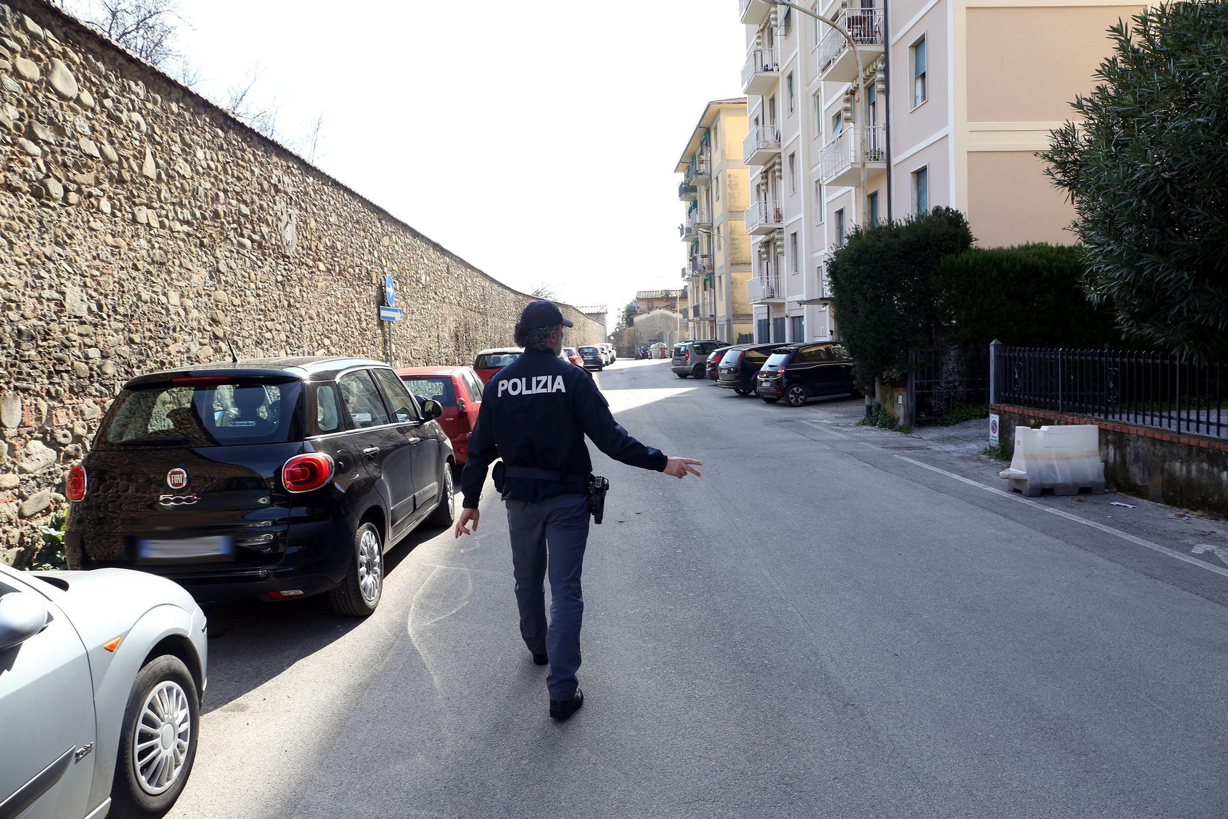 Un controllo di polizia
