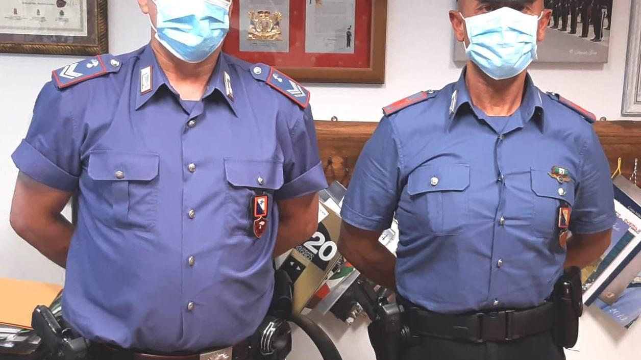 I carabinieri di Follonica e la droga sequestrata