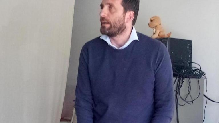 Il sindaco Tomasi durante l’incontro della settimana scorsa a Cireglio