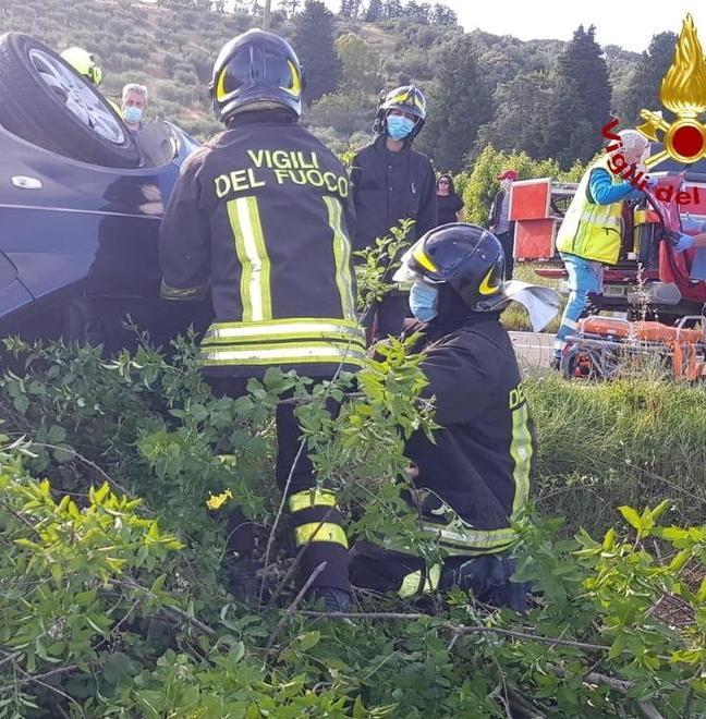 Castellaccia, due feriti soccorsi con Pegaso 