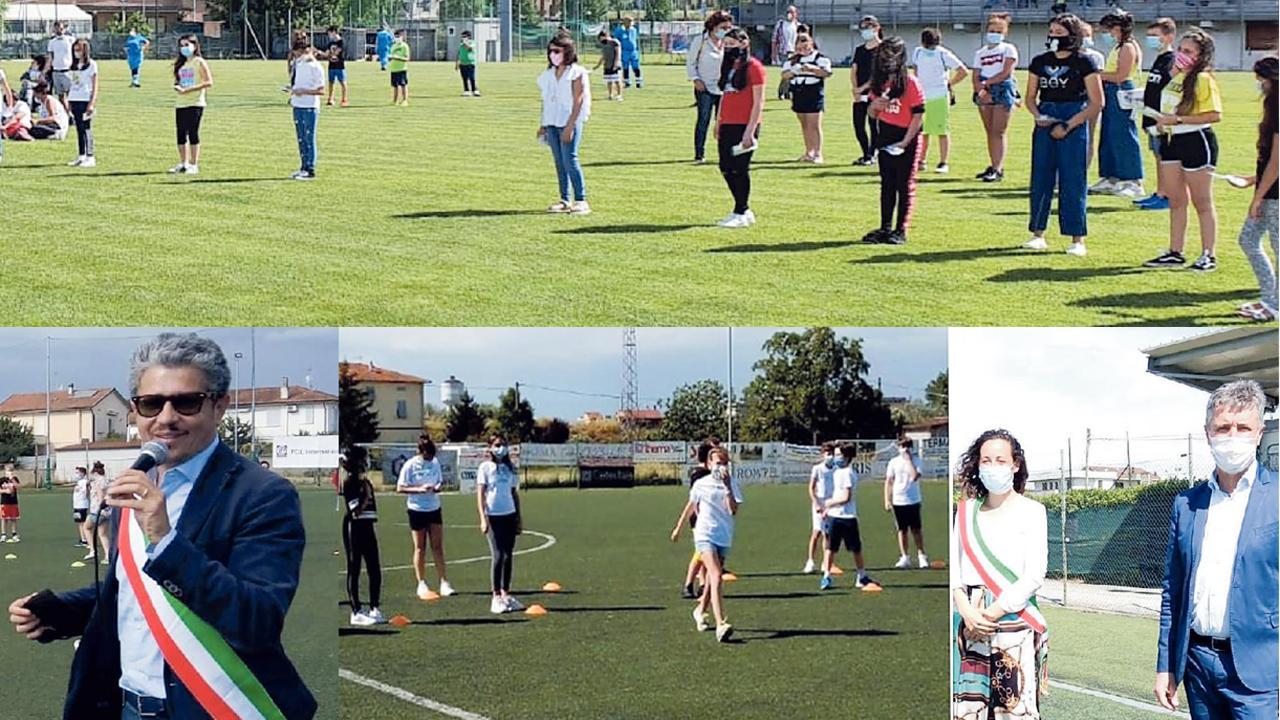 Stavolta il saluto non è virtuale: a San Miniato, campi sportivi invasi dagli studenti
