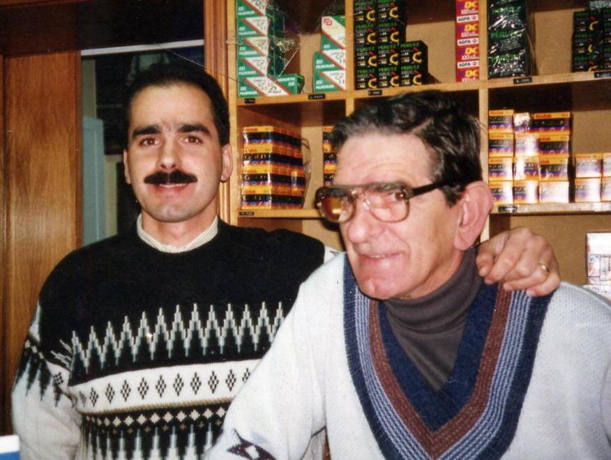 Marcello Pepe con il padre Bruno
