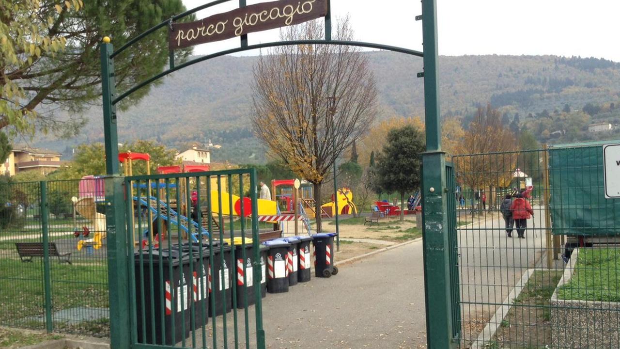 Il parco Giocagiò sul viale Galilei (foto d'archivio)