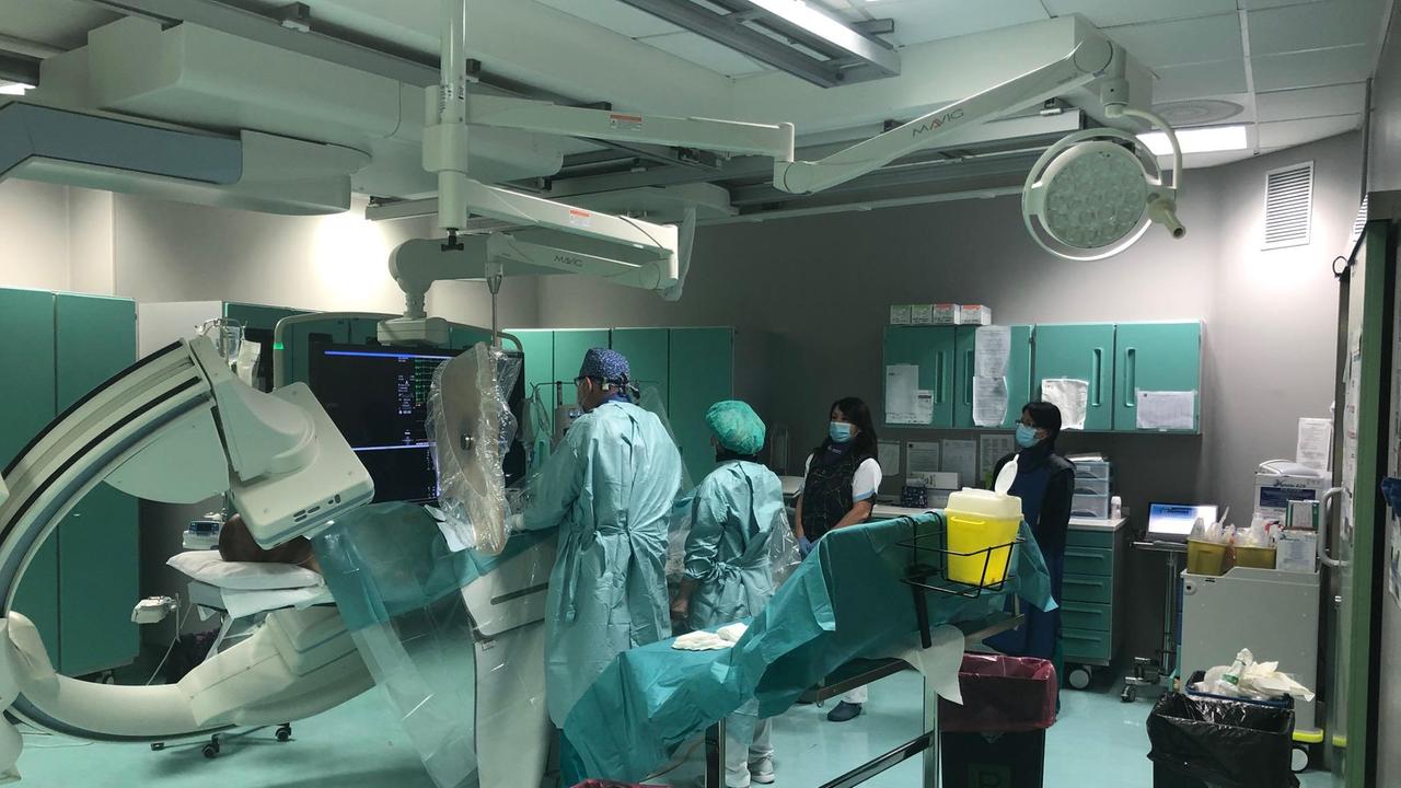 La sala emodinamica dell'ospedale Santo Stefano di Prato