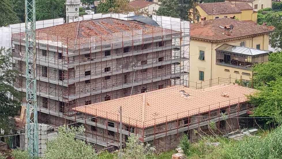 Il cantiere dell’Albergo Svizzero