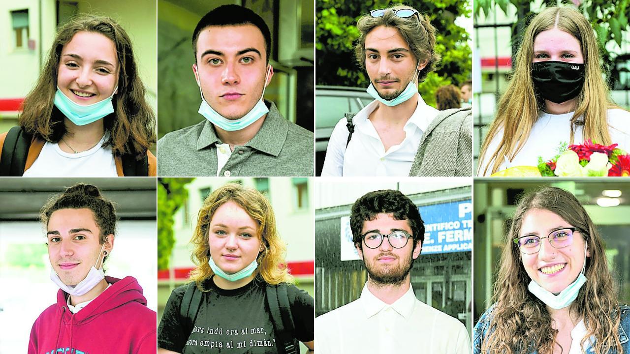 In alto da sinistra Asia Bianchi, Simone Lencioni, Alessandro Galli, Gaia Ridolfi. In basso, Riccardo Santoni, Emilia Galgani, Jacopo Simoni e Arianna Moriconi