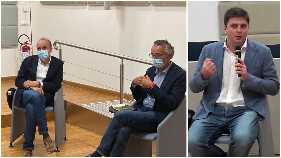 Il dg dell’Asl Antonio D’Urso, il direttore amministrativo Francesco Ghelardi e il sindaco di Monterotondo Marittimo Giacomo Termine
