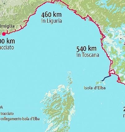 Parte dal Cinquale la ciclovia-pedonabile della costa Tirrenica 540 km in Toscana 