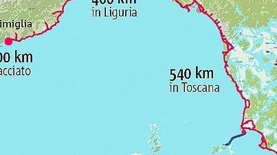 Parte dal Cinquale la ciclovia-pedonabile della costa Tirrenica 540 km in Toscana