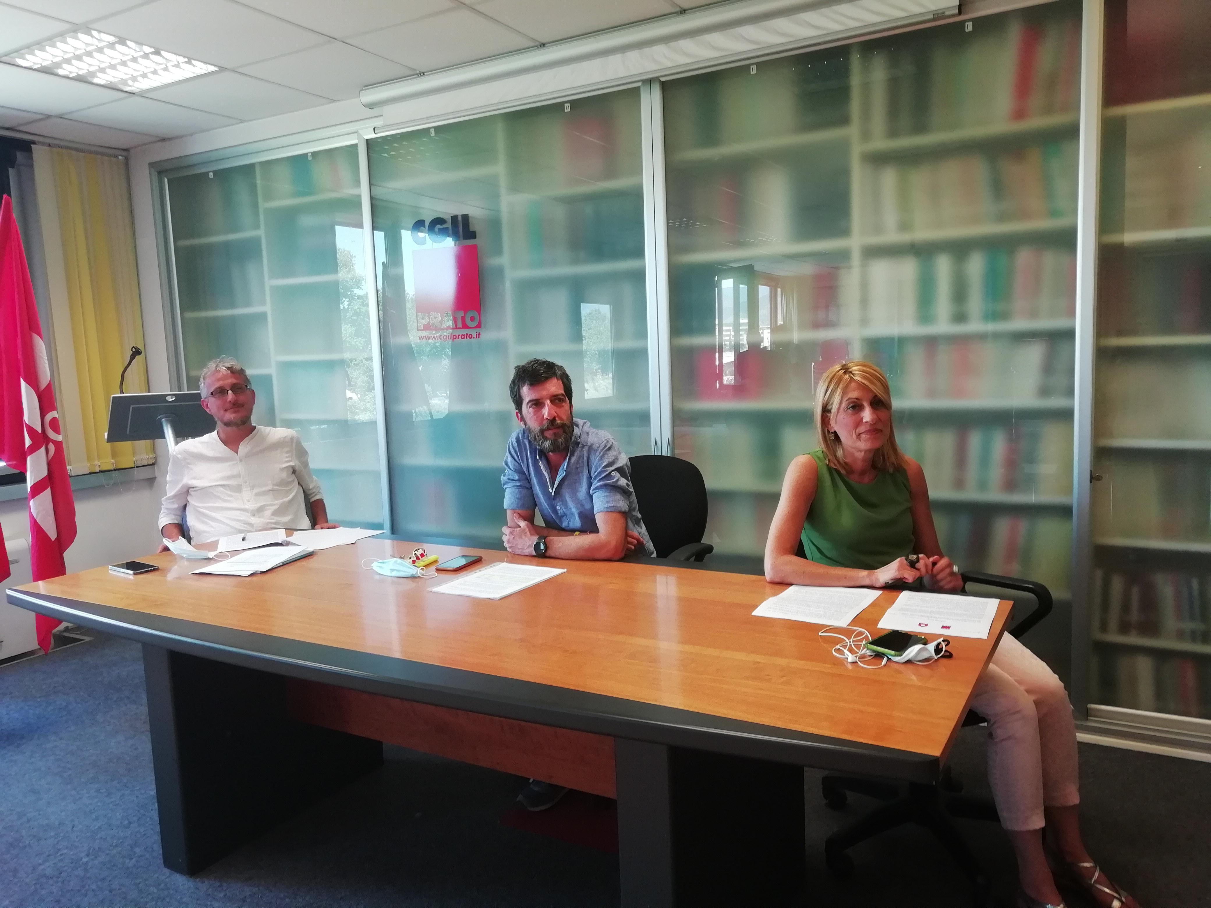 Da sinistra Davide Innocenti, Lorenzo Pancini e Laura Grandi