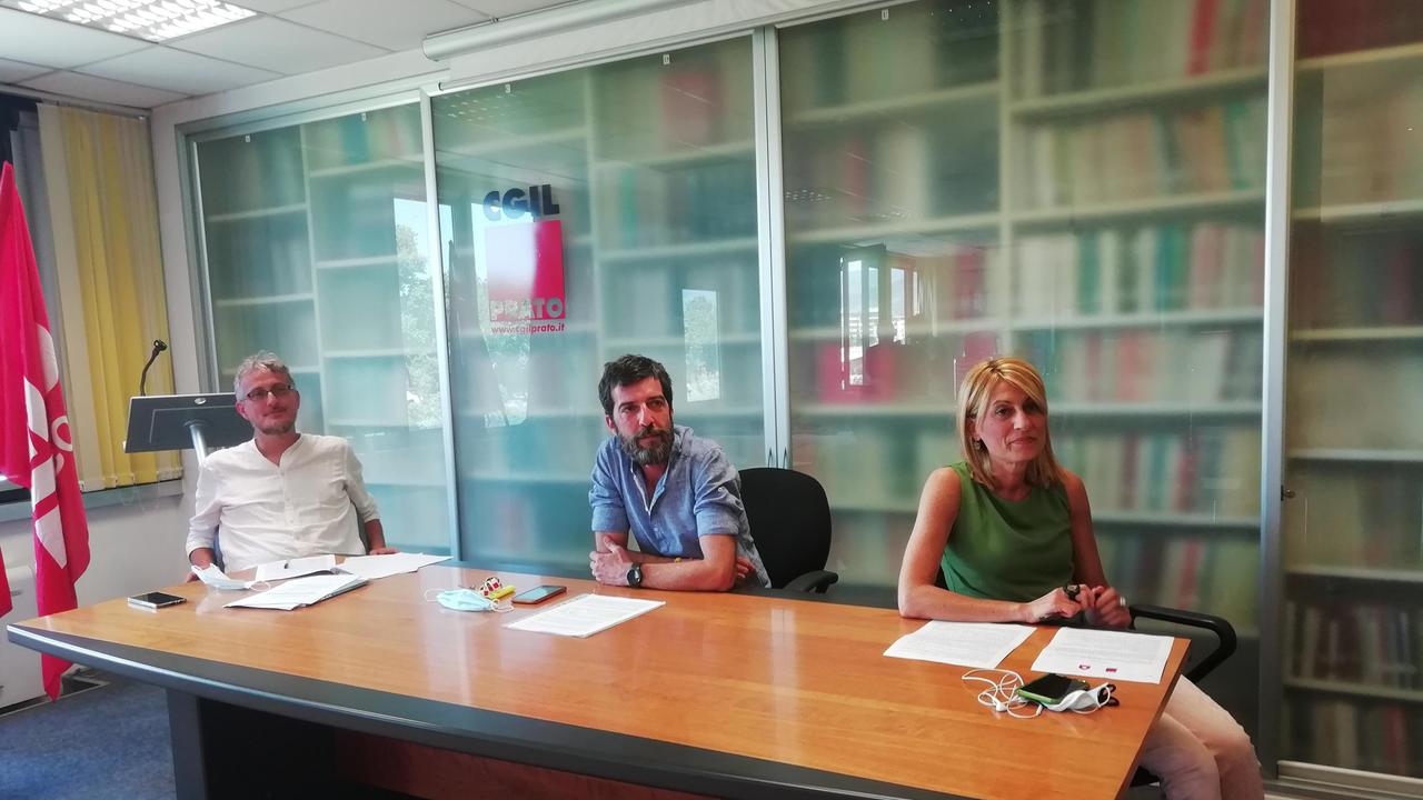 Da sinistra Davide Innocenti, Lorenzo Pancini e Laura Grandi