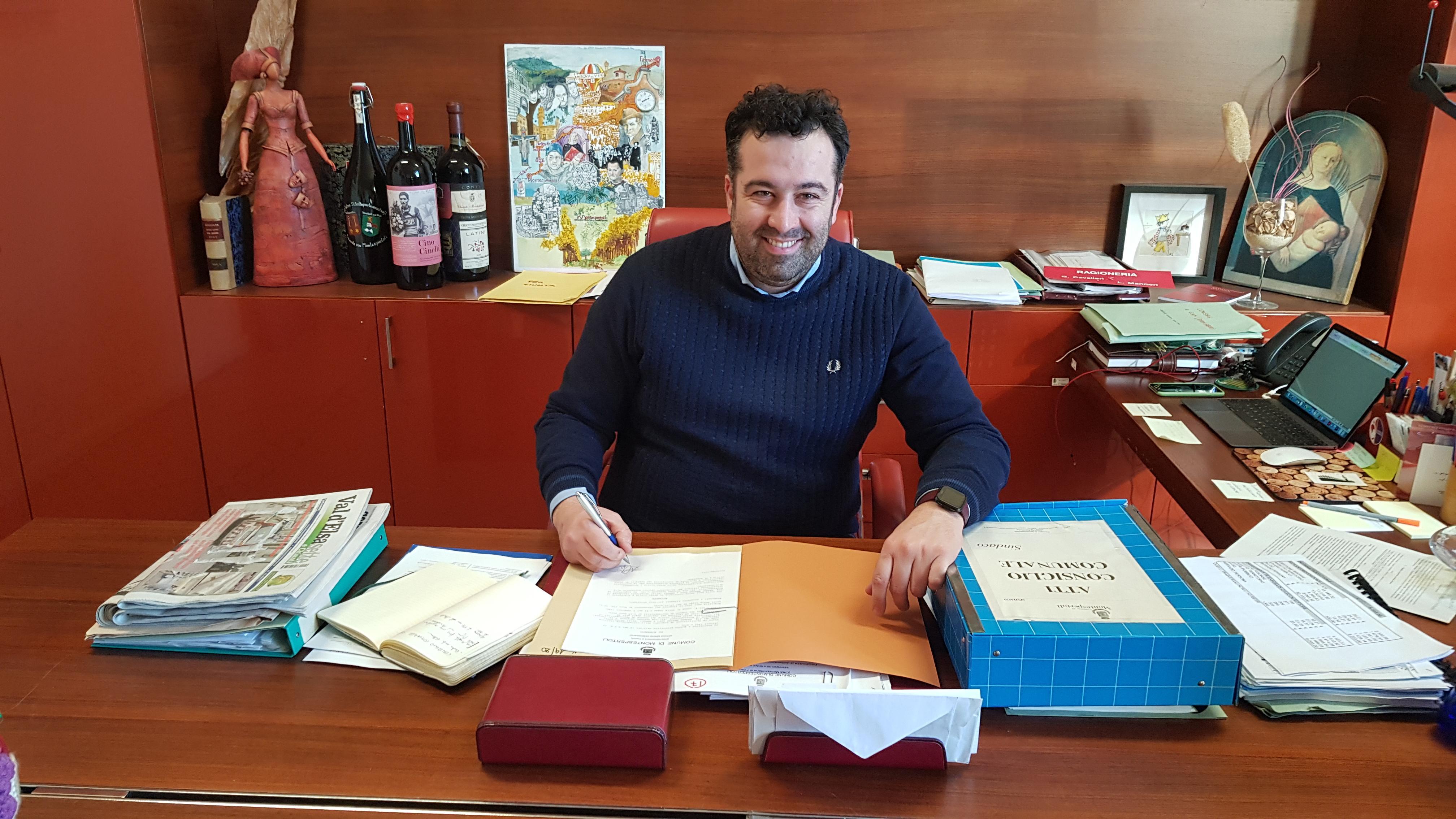 Il sindaco di Montespertoli Alessio Mugnaini