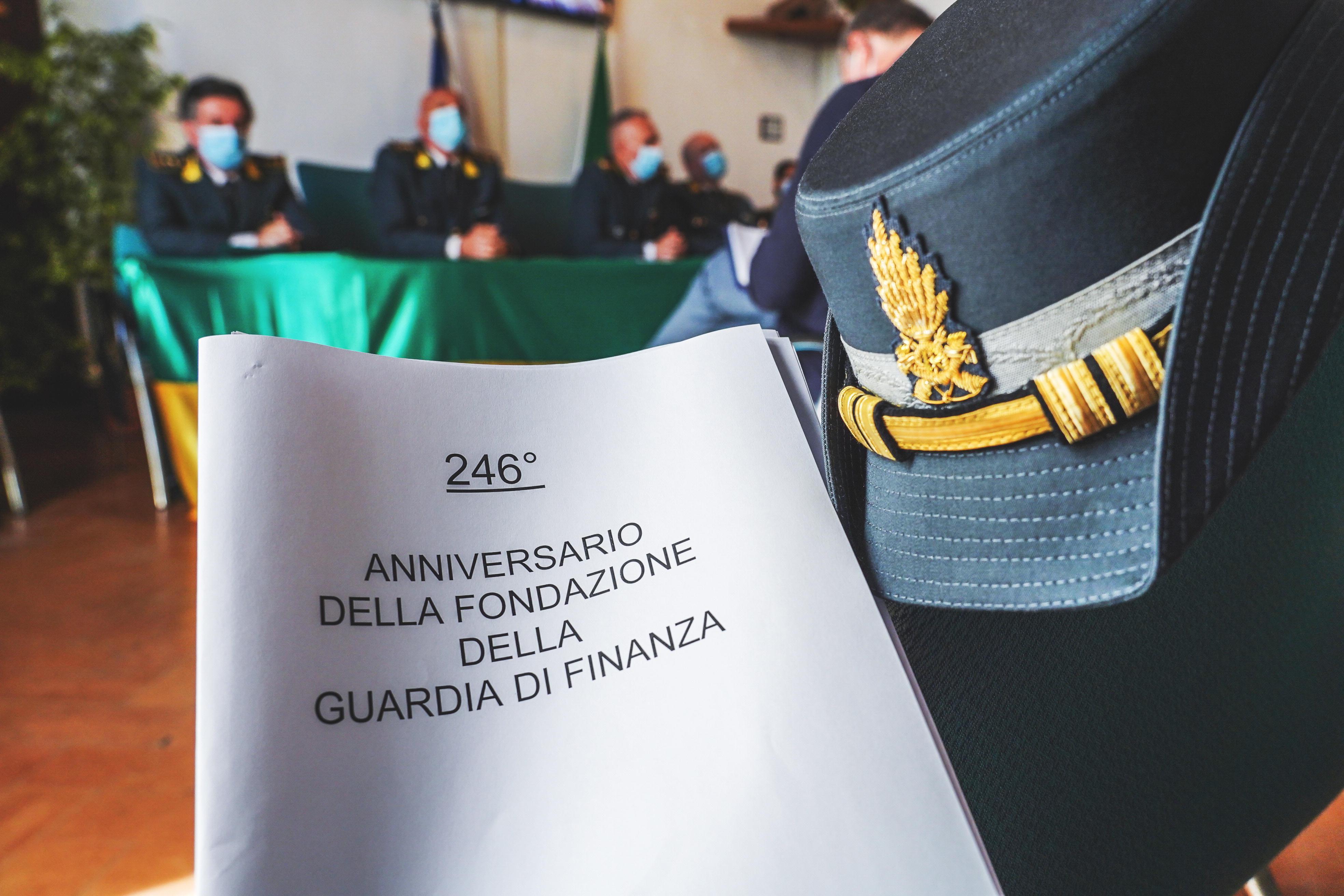 Un momento della conferenza stampa della finanza (foto Marzi)