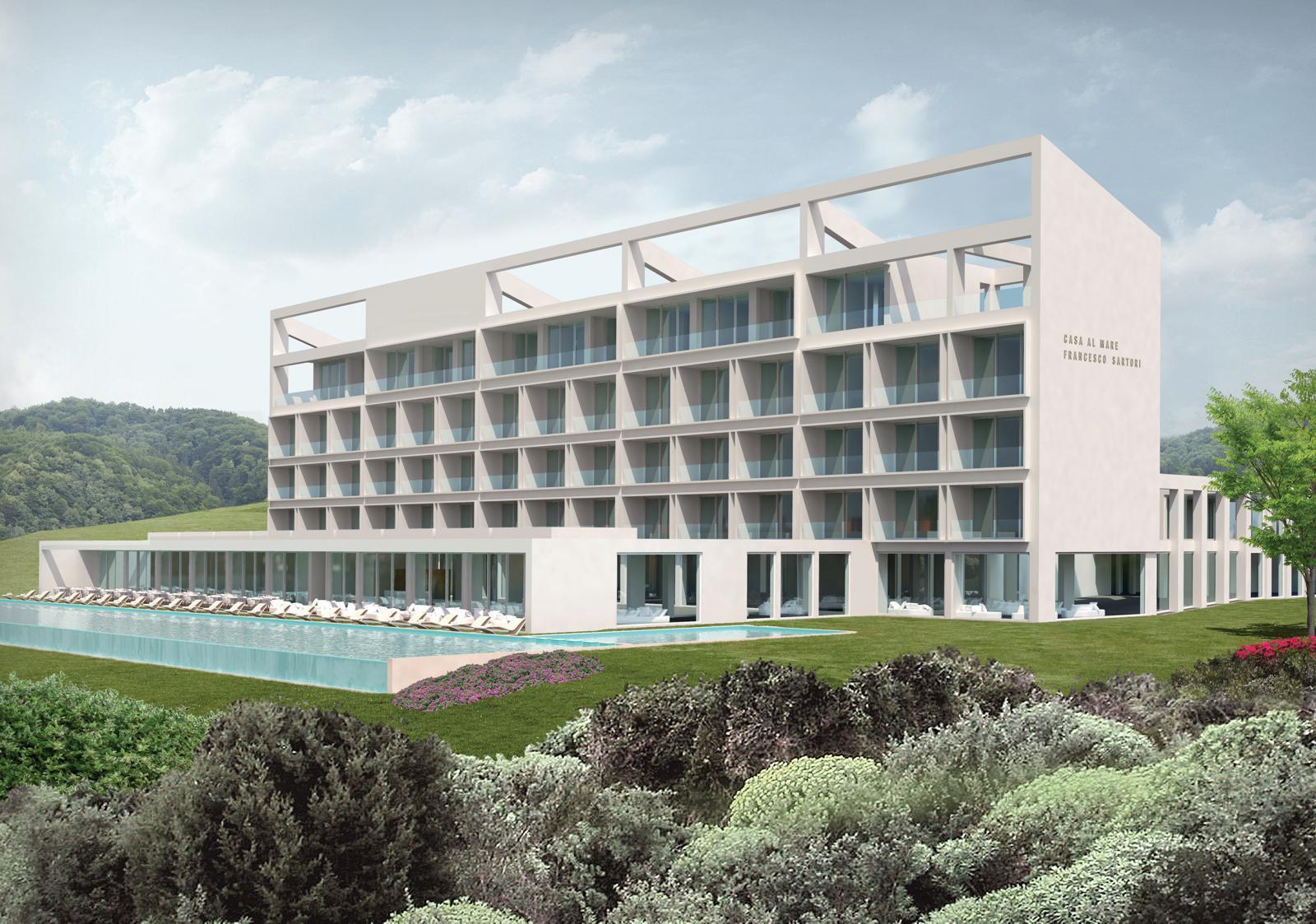 Il rendering del progetto per Funtanazza ad Arbus