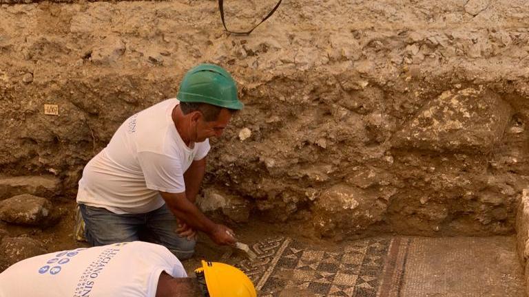 Archeologia, a Porto Torres riemerge un prezioso mosaico romano