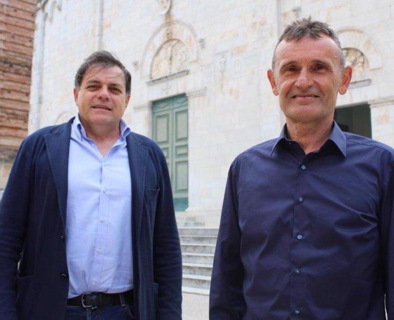 Da sinistra il sindaco Alberto Giovannetti e Pietro Bertagna