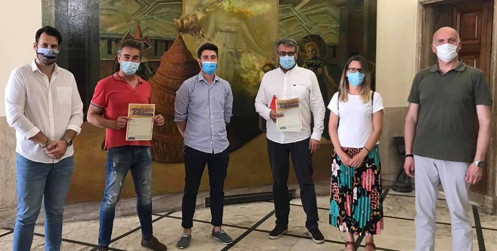 Da sinistra Del Sarto, Sardelli, Condelli, Leone, Savi e Puccinelli