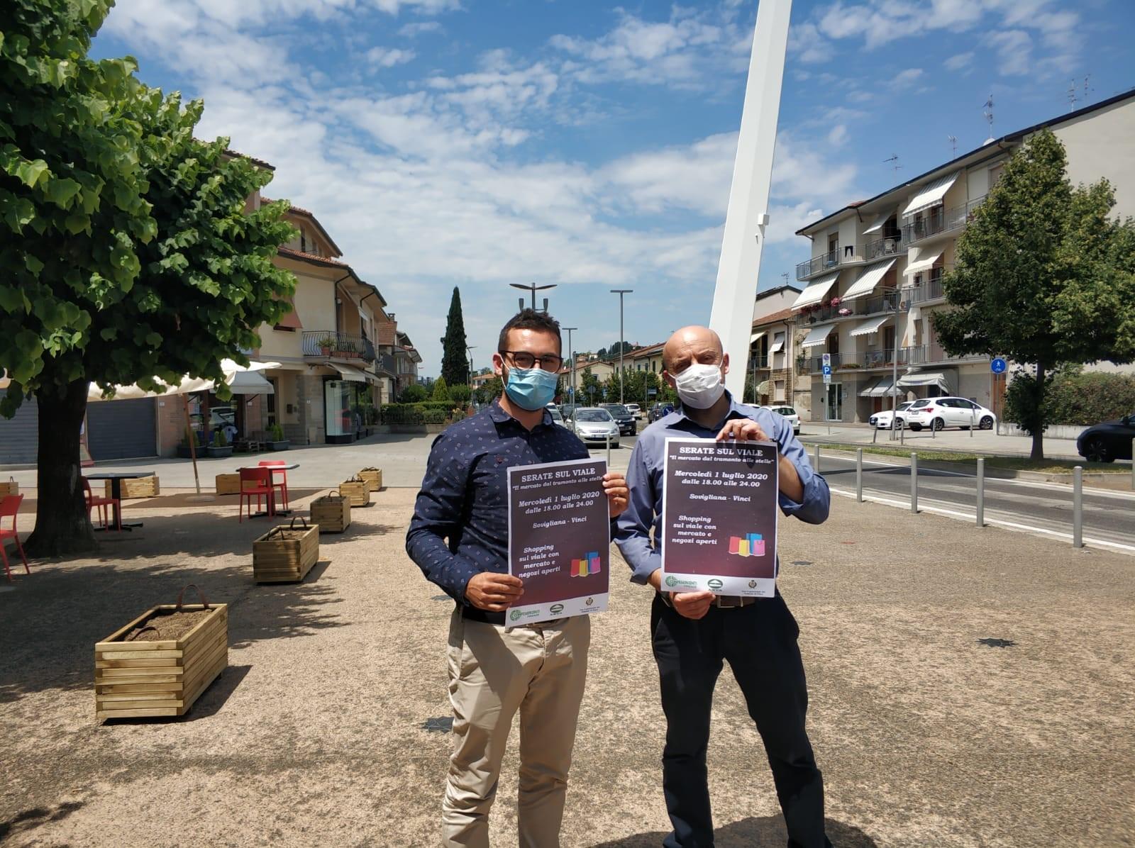 Presentata a Spicchio l'iniziativa dello shopping sotto le stelle che si terrà mercoledì 1° luglio