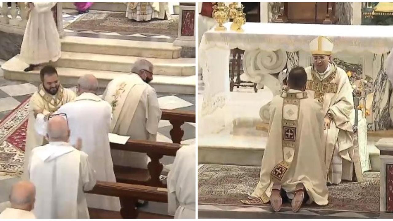 Alcuni momenti dell’ordinazione di don Federico Cifeli nella Cattedrale di San Miniato
