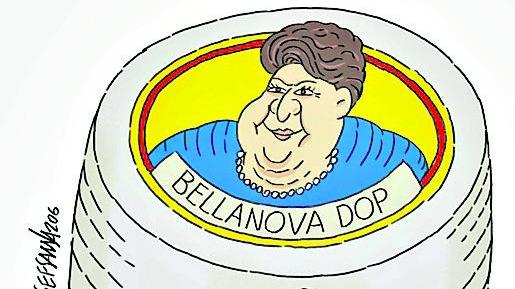 La vignetta di Gef - Scontro Bellanova-Consorzio Pecorino Romano