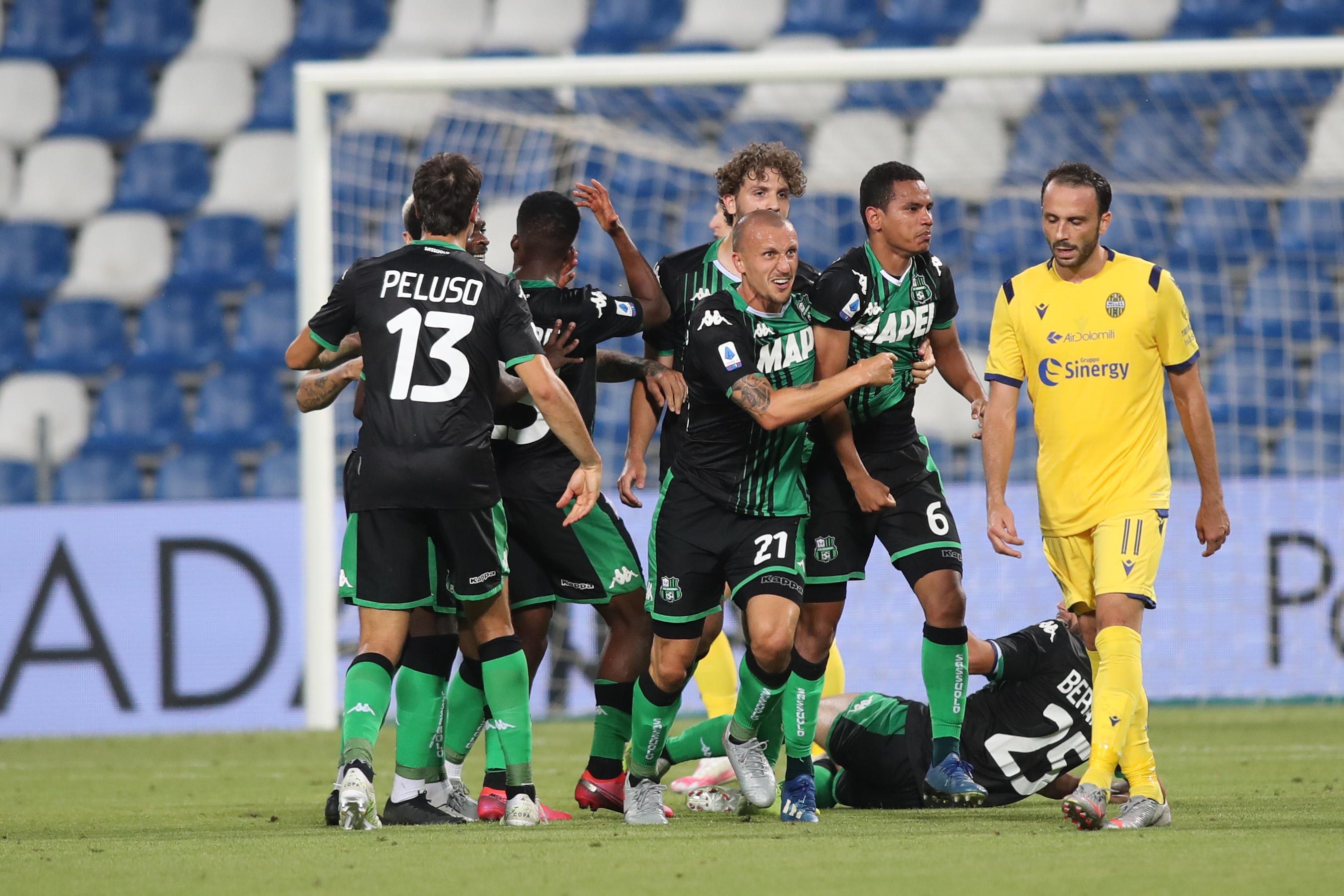 Sassuolo, grande rimonta con il Verona