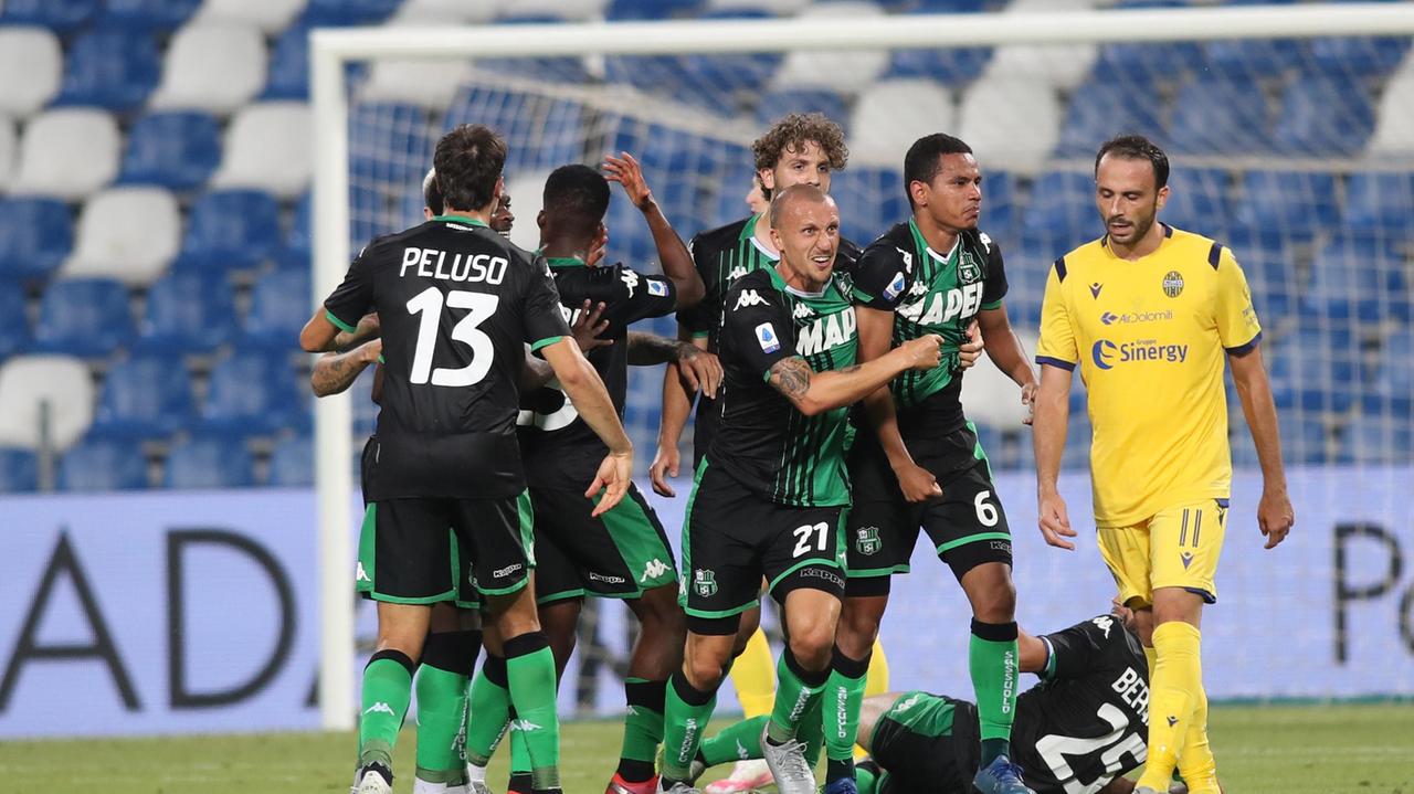 Sassuolo, grande rimonta con il Verona