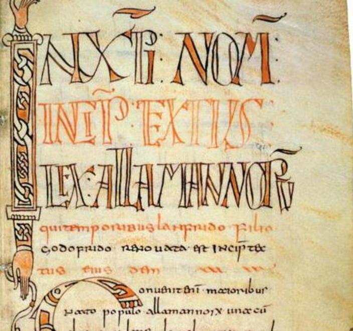 Era pisana una preziosa copia del famoso Corpus Iuris Civili