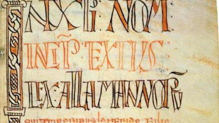 Era pisana una preziosa copia del famoso Corpus Iuris Civili