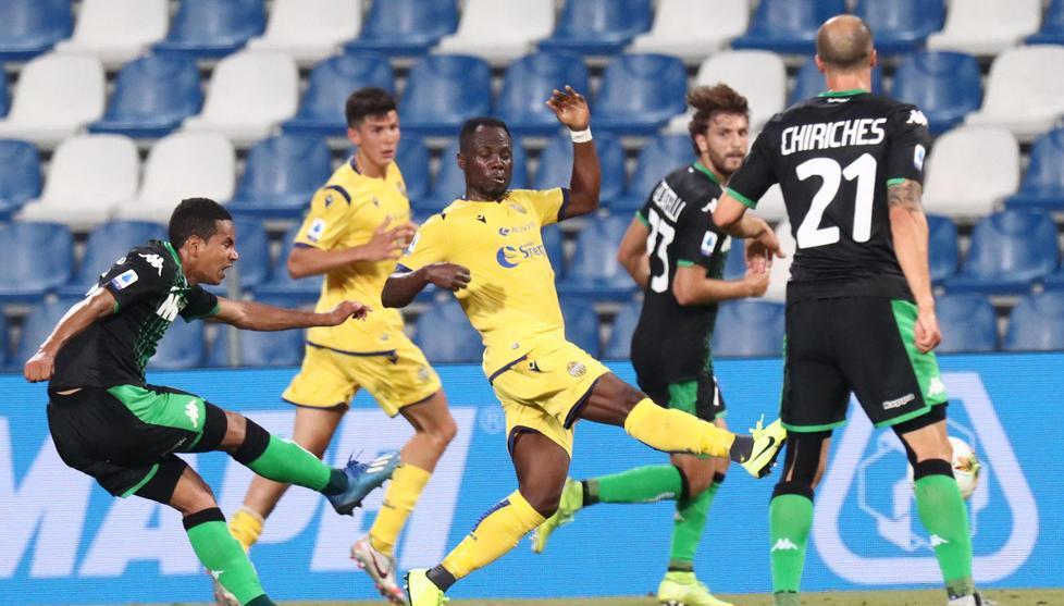 Sassuolo, rimonta da batticuore Rogerio acciuffa il Verona al 97’ 