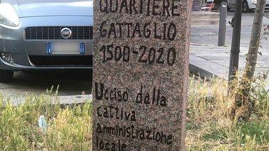 Al Gattaglio spunta una lapide