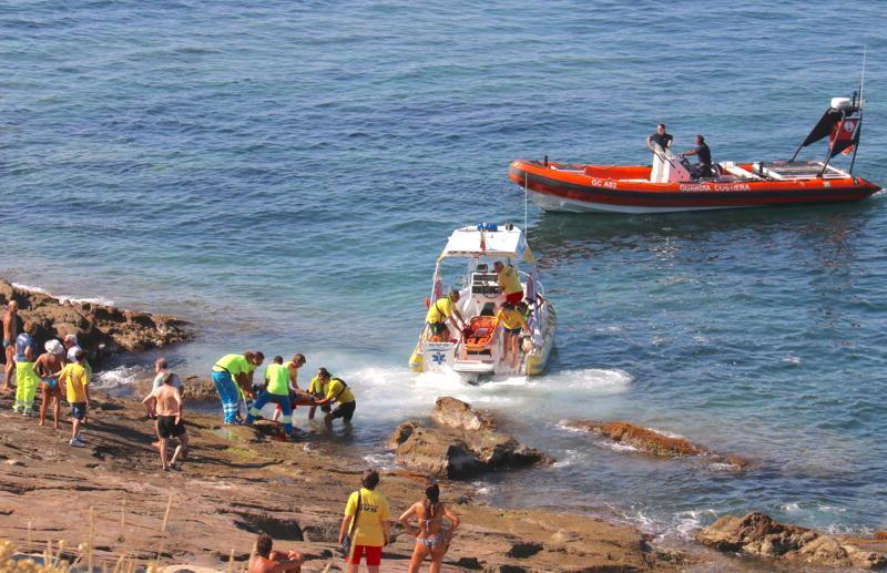 Un soccorso sugli Scogli piatti (foto d'archivio)