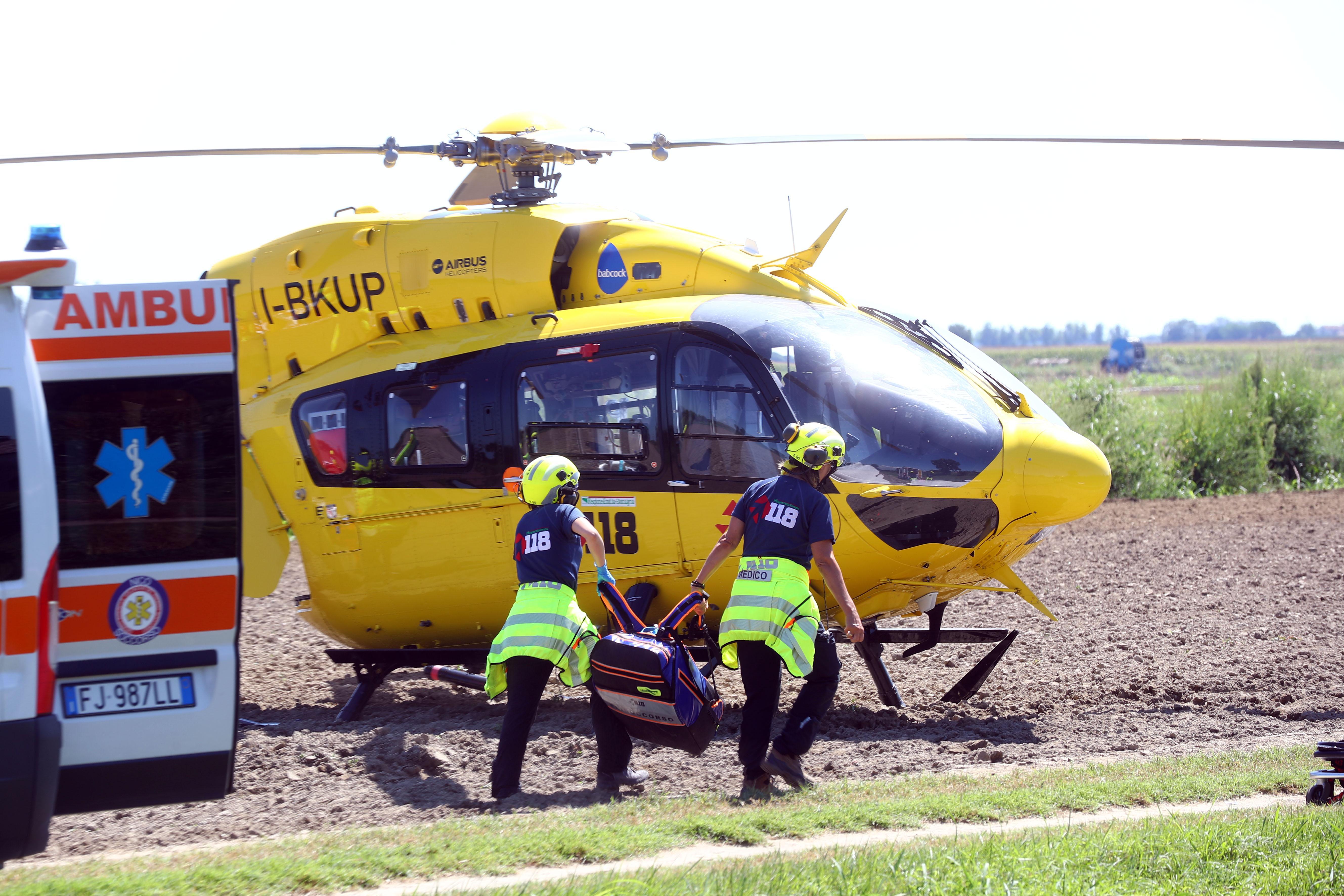 A 2 anni ustionato con l'acqua bollente, trasportato in elicottero all'ospedale di Parma