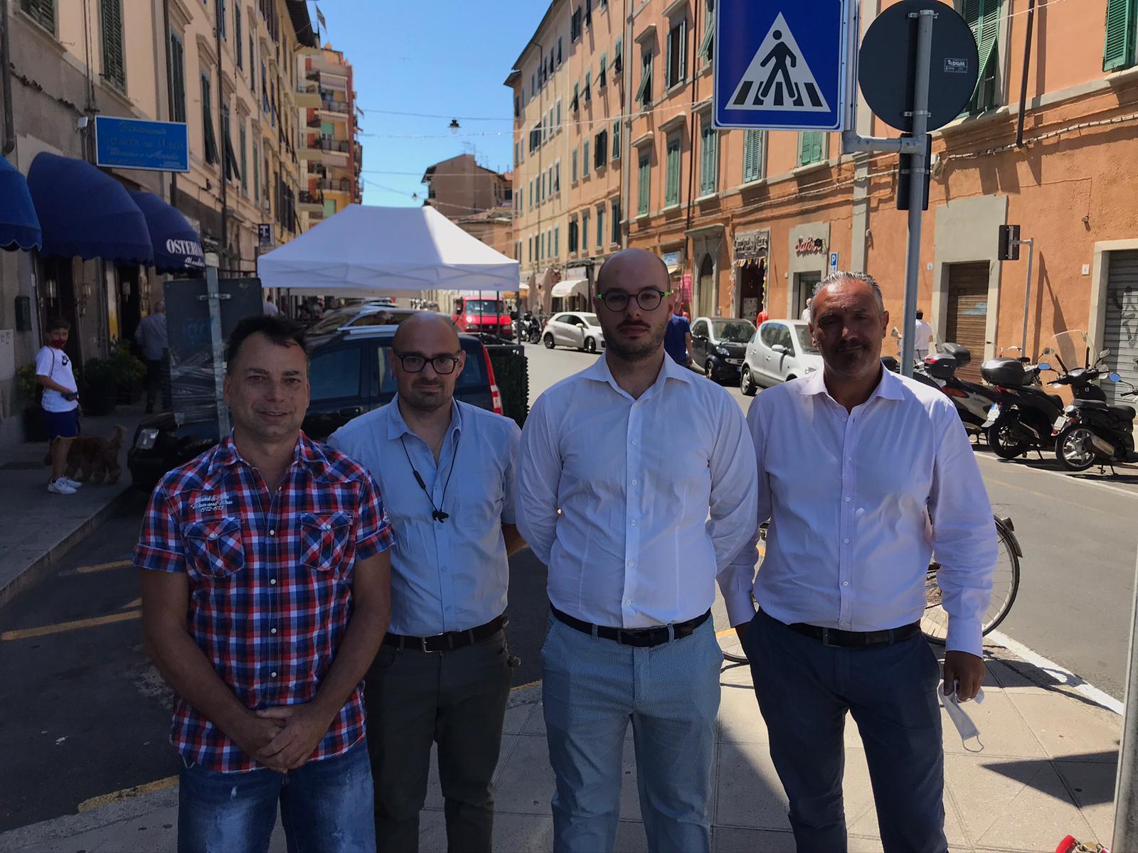Da sinistra: Michele Gasparri, Carlo Ghiozzi, Alessandro Perini e Stefano Parra  (Foto di Dario Marzi)